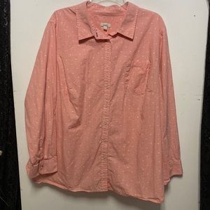 Talbots Long or 3/4 Sleeve Collard Button Down Shirt Sz 3X